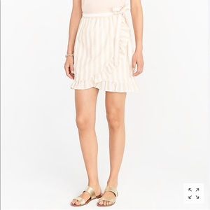 NWT J Crew Factory striped wrap miniskirt